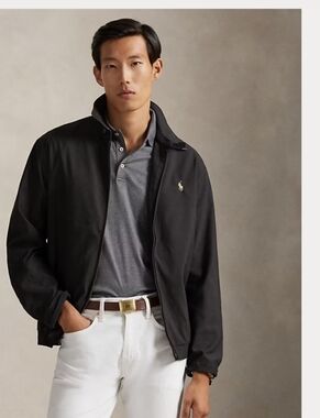 Polo Ralph Lauren Men's Biswing Black Lightweight Jacket Size Medium   47